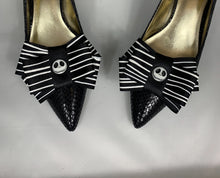 Load image into Gallery viewer, Nightmare Before Christmas Shoe Clips , Halloween Shoe Clips, Jack Skellington Shoe Clips