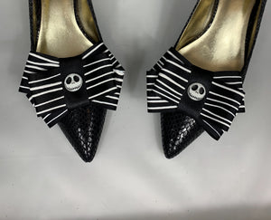 Nightmare Before Christmas Shoe Clips , Halloween Shoe Clips, Jack Skellington Shoe Clips