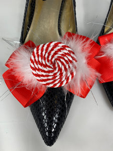 Christmas Bow Shoe Clip Christmas Women Shoes Wreath Shoe -  Canada