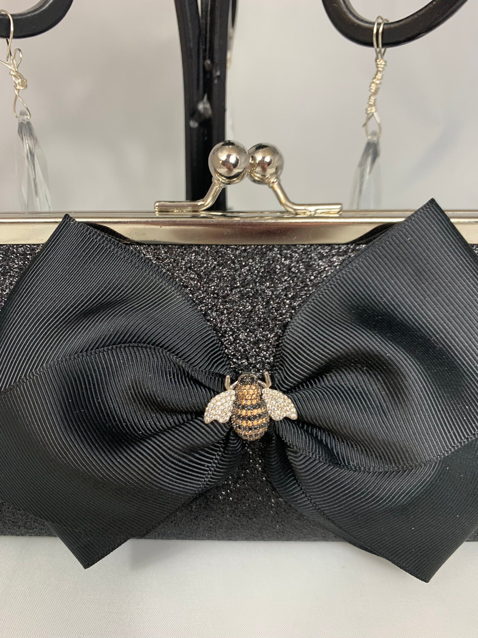 Little black cat clutch purse | misala